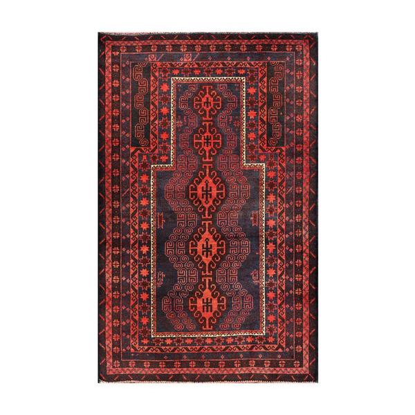 Handmade Herat Oriental Afghan Tribal Balouchi Wool Rug (Afghanistan) - 2'9 x 4'4