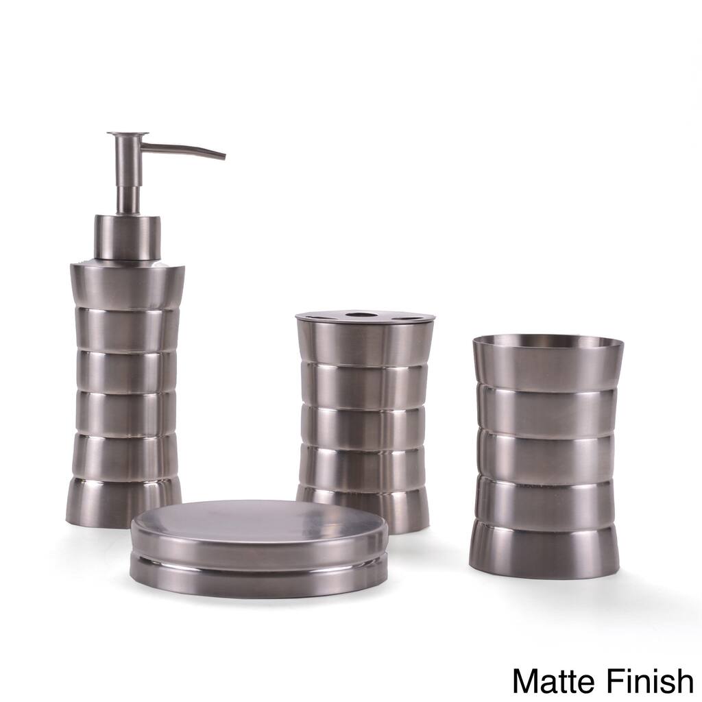 Stainless Steel Bath Accessory 4-piece Set