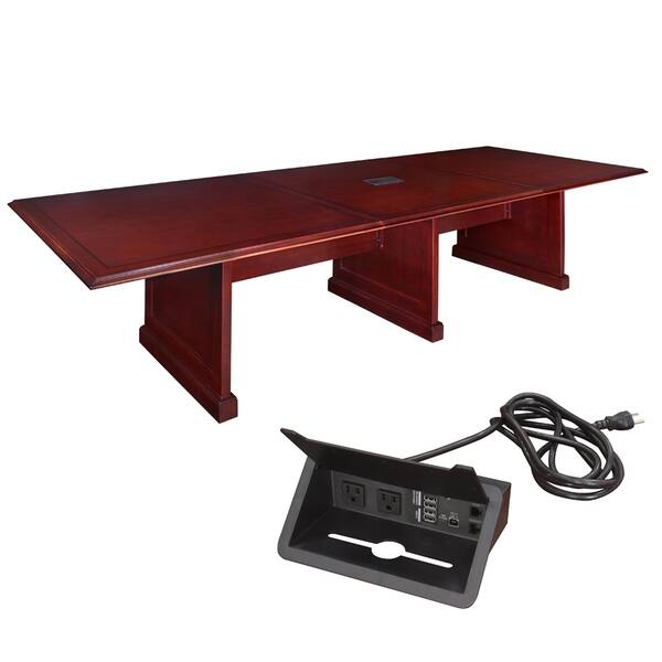 Regency 144 Inch Prestige Modular Conference Table With Power Mahogany
