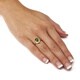 preview thumbnail 15 of 13, Pear-cut Birthstone and Crystal Accent Ring Gold-plated Color Fun