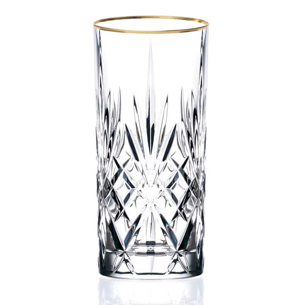 Dublin Crystal Highball Glass 12oz, Set of 4 