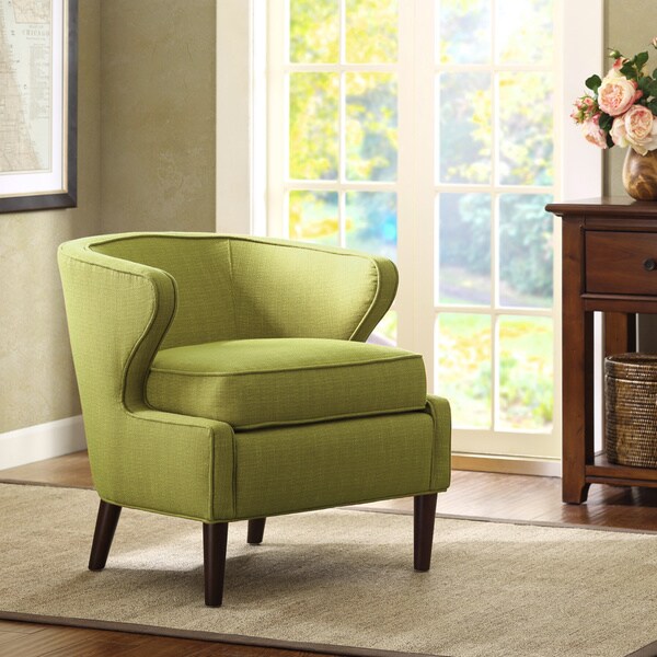 Shop Lucca Light Green Extended Arm Chair - Free Shipping ...