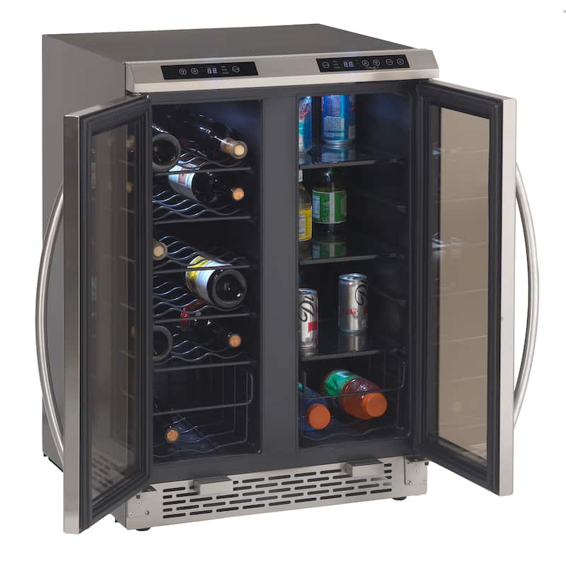 Avanti 19 Bottle/66 Can Dual-Zone Wine & Beverage Center, in Stainless Steel