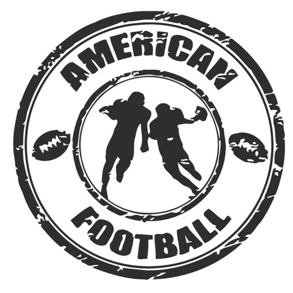 American Football Seal Wall Vinyl Art  ™ Shopping   Big