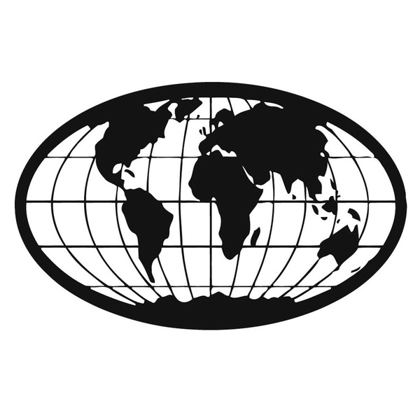 World Map Wall Vinyl Art