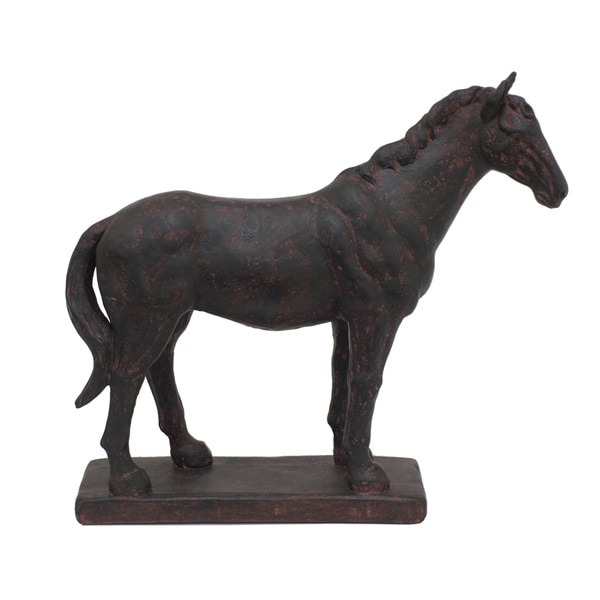 black stallion horse figurine