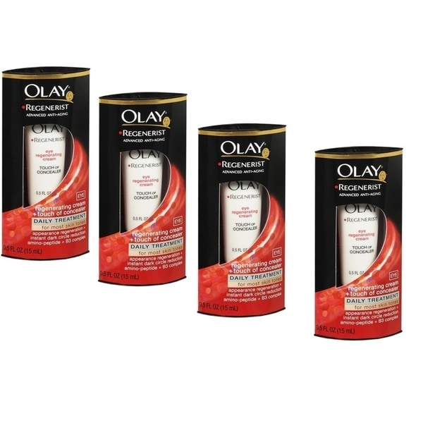 Shop Olay Regenerist Eye Cream + Touch of Concealer (Pack of 4) Free Shipping Today