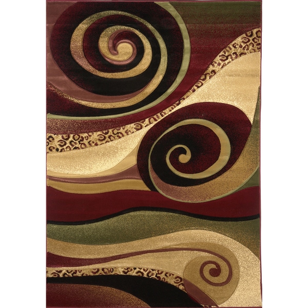 Home Dynamix Evolution Collection Contemporary Beige Area Rug (5'3''x7'7'')