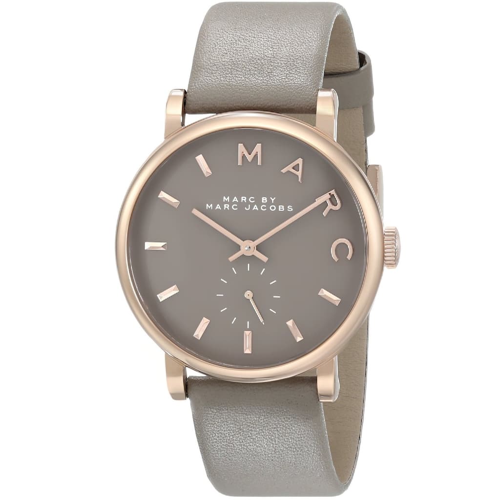 Marc Jacobs Women's MBM1266 Baker Rosetone Grey Leather Watch