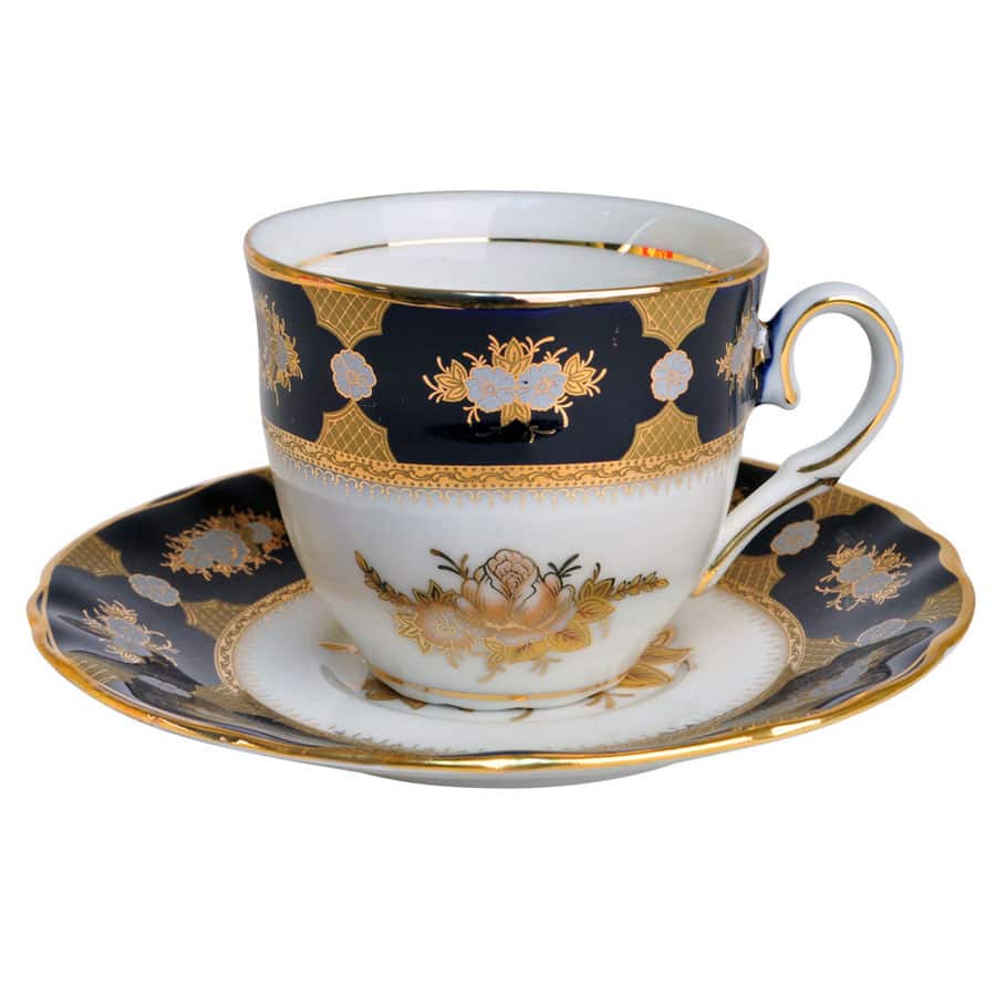 Alpine Cuisine Black Gold Coffee Cup Set (6 and 6)
