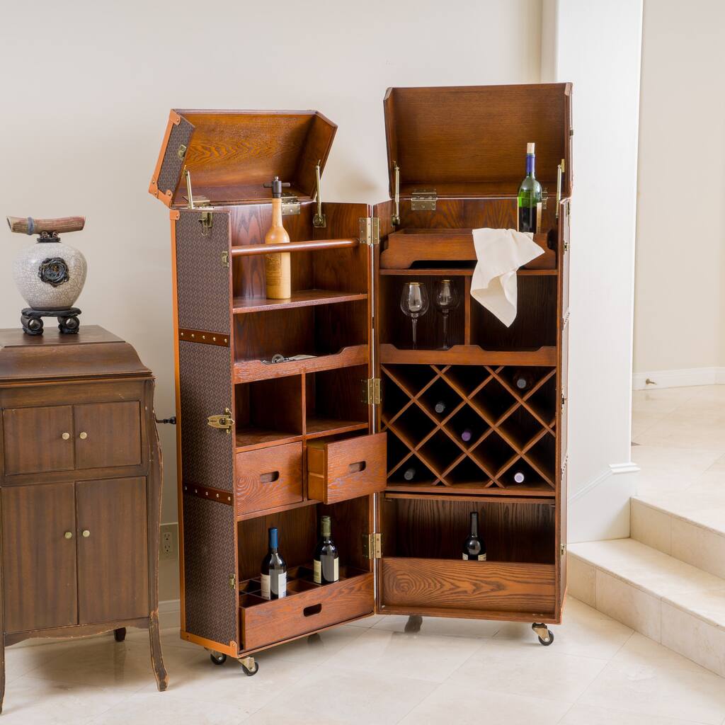 Richfield Rolling Bar Cabinet by Christopher Knight Home
