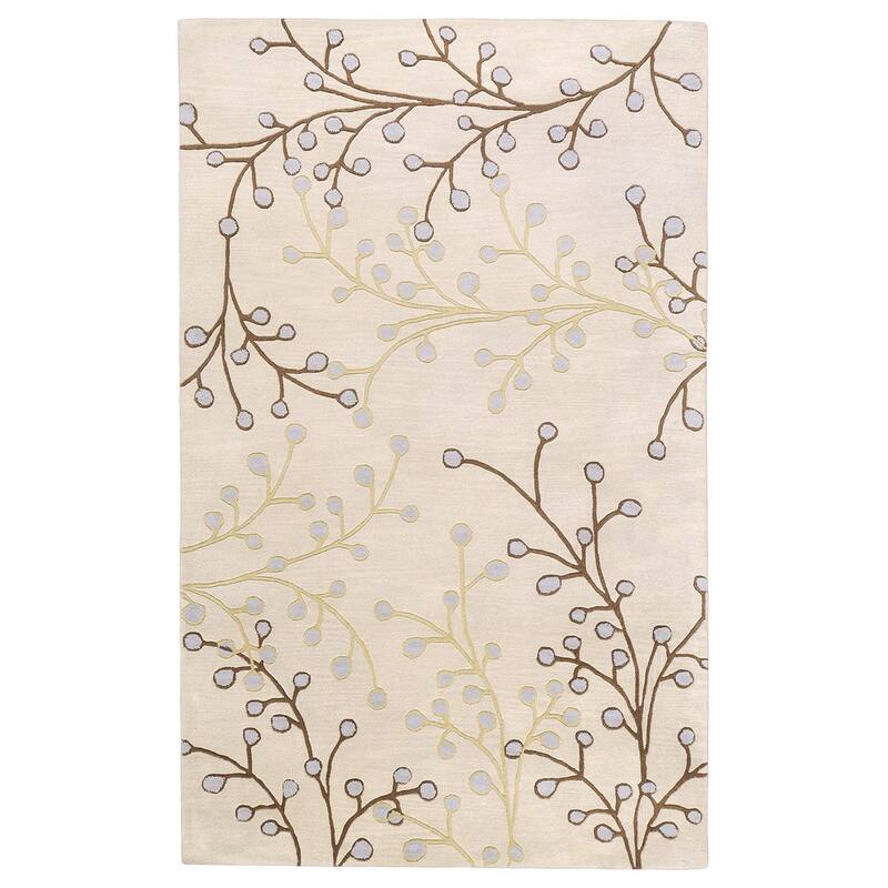 Sakura Handmade Transitional Floral Wool Area Rug