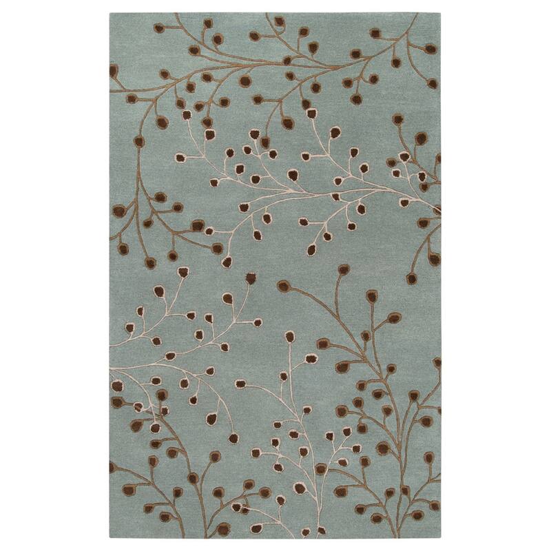 Sakura Handmade Transitional Floral Wool Area Rug