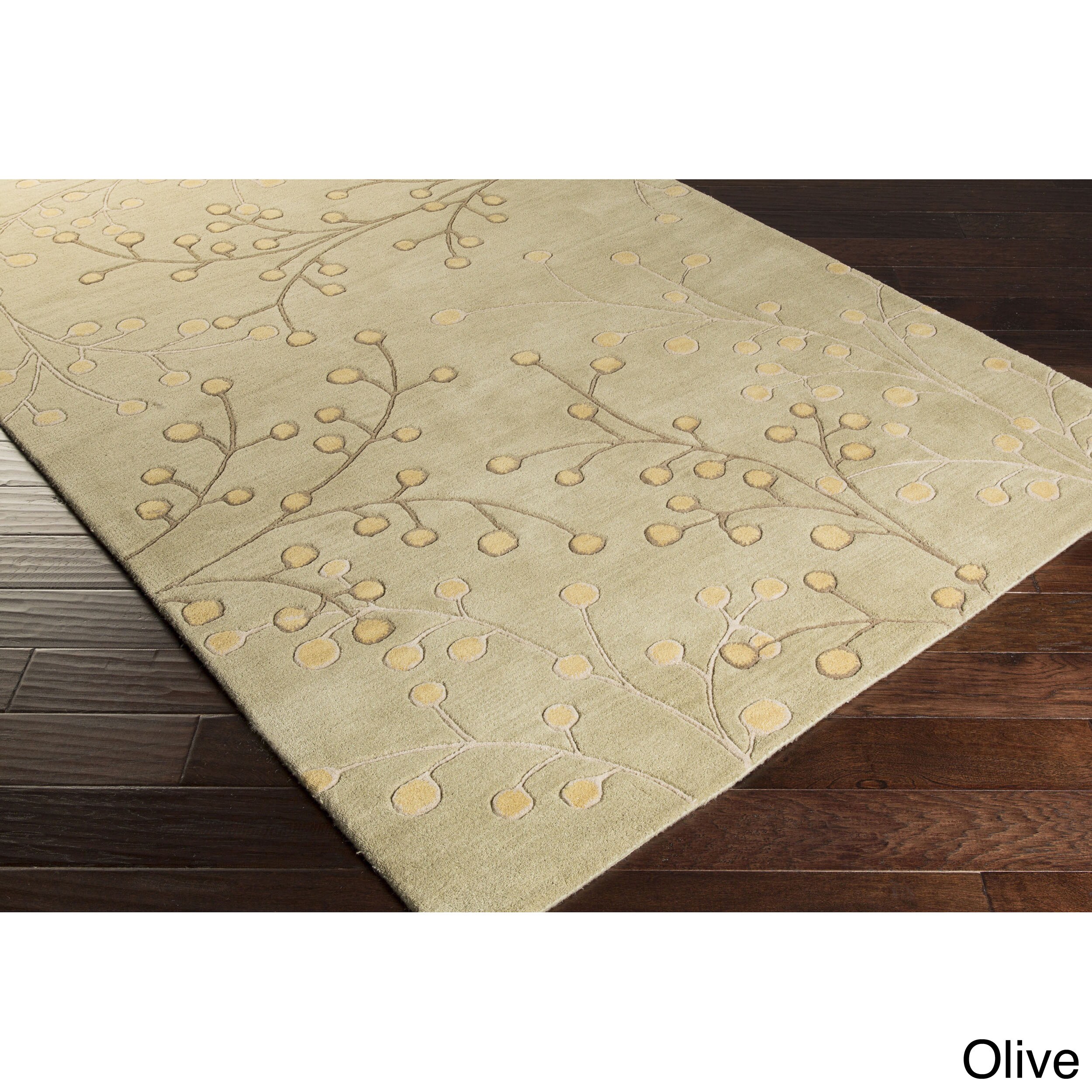Hand Tufted Sakura Branch Fl Wool Area Rug 4 X 6 Ebay Hand Tufted Sakura Branch Fl Wool Area Rug