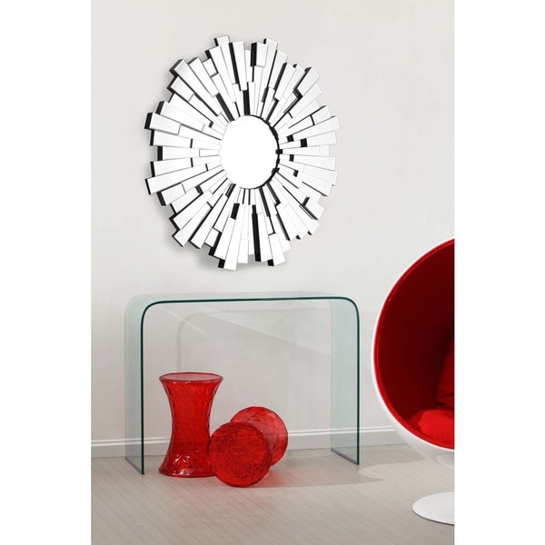 Burst Circular Wall Mirror - Clear. Opens flyout.