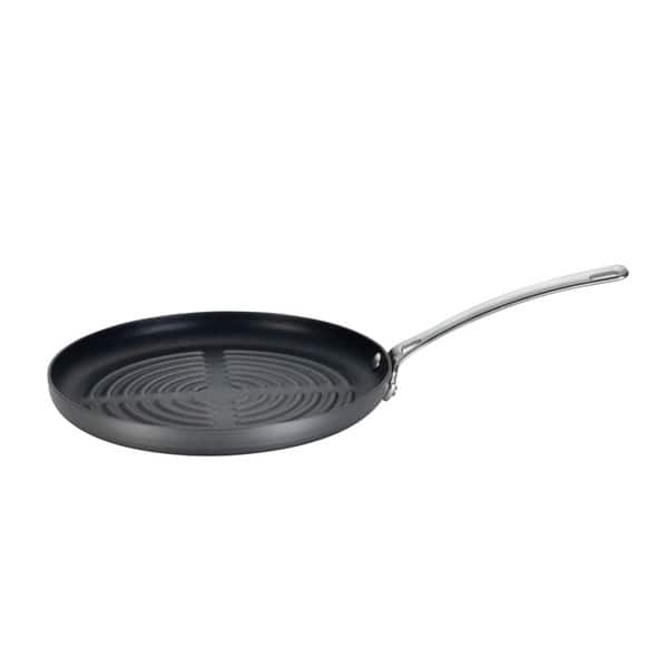 Style Nonstick Cookware Deep Round Grill Pan, 11.25-Inch, Yellow