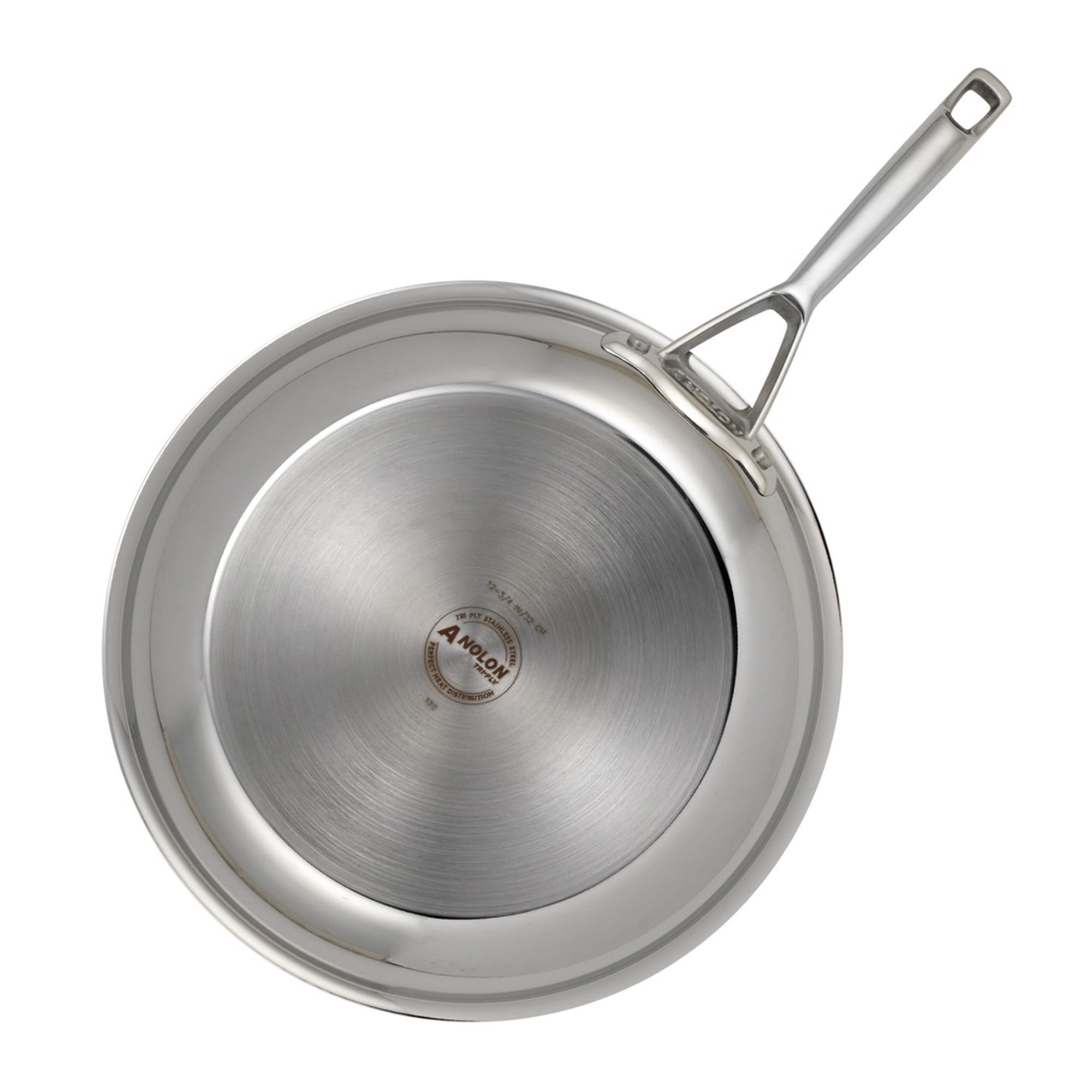 Anolon Tri-Ply Clad Stainless Steel 12-inch Deep Round Grill Pan - Bed Bath  & Beyond - 9206659