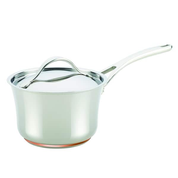 Anolon Nouvelle Copper Stainless Steel 3 1/2-quart Covered