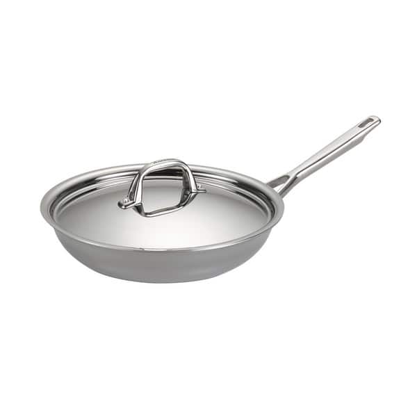 Tri-Ply Clad 3 qt Covered Stainless Steel Deep Saut Pan