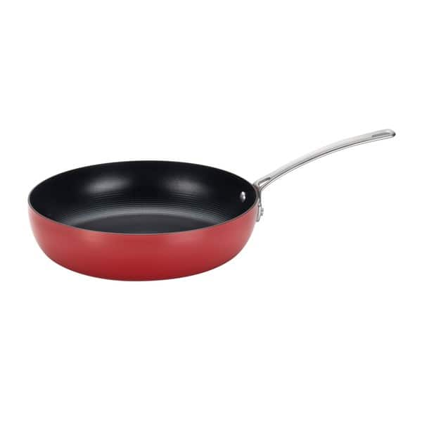 Granitestone Nonstick Frying Pan 12 inch Frying Pan Nonstick Pan, Red