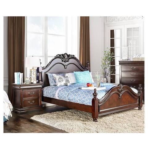 Furniture of America Diva Traditional Cherry 2-piece Bedroom Set
