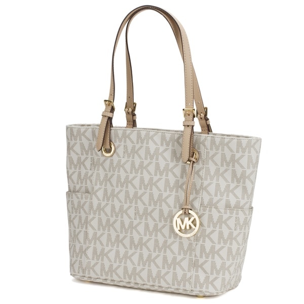 mk jet set tote vanilla