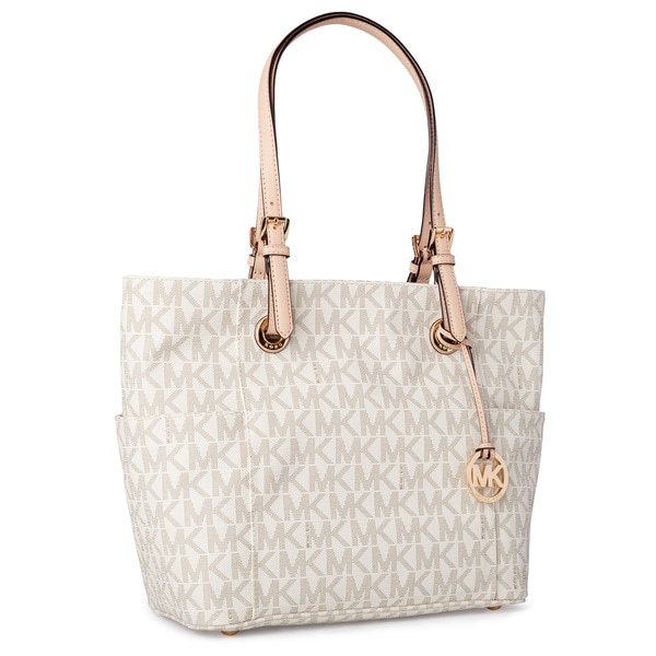 Shop Michael Kors Jet Set Travel Large East/West Vanilla Tote Bag ...