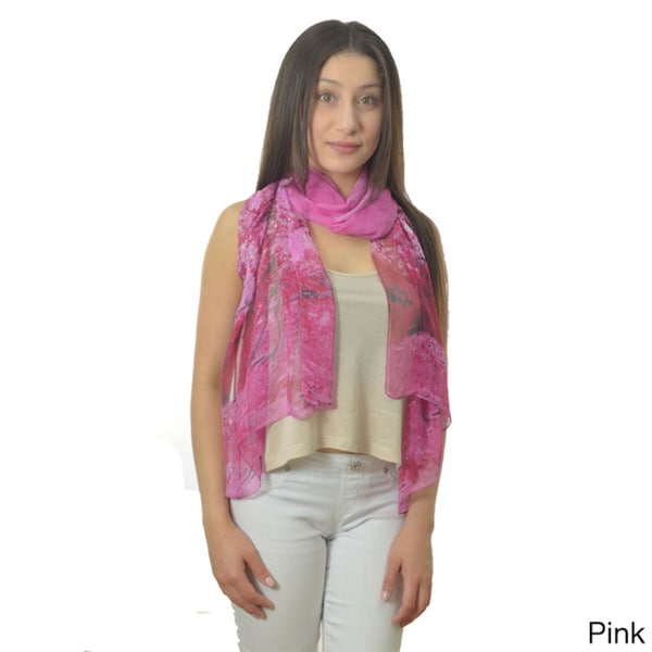 LA77 Womens Tree Printed Scarf   Shopping