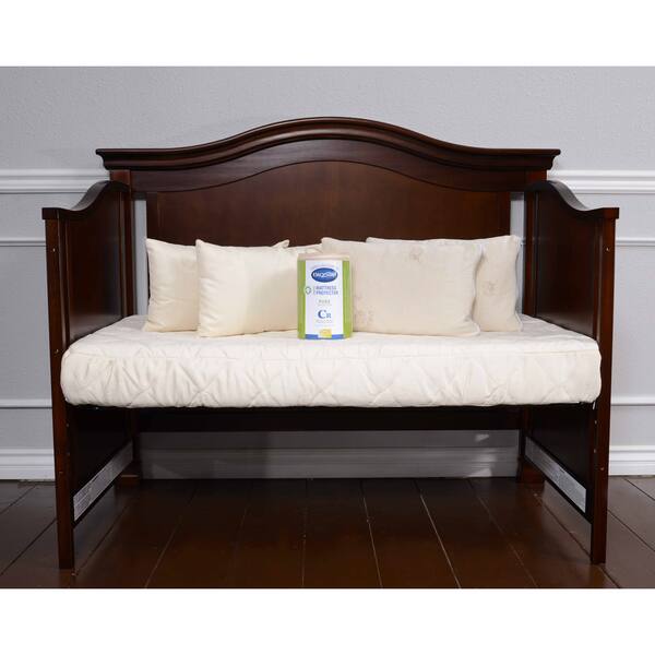 slide 1 of 1, Organic Crib Protector in Cream