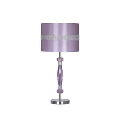 Signature Design by Ashley Nyssa Purple 24 Inch Metal Table Lamp