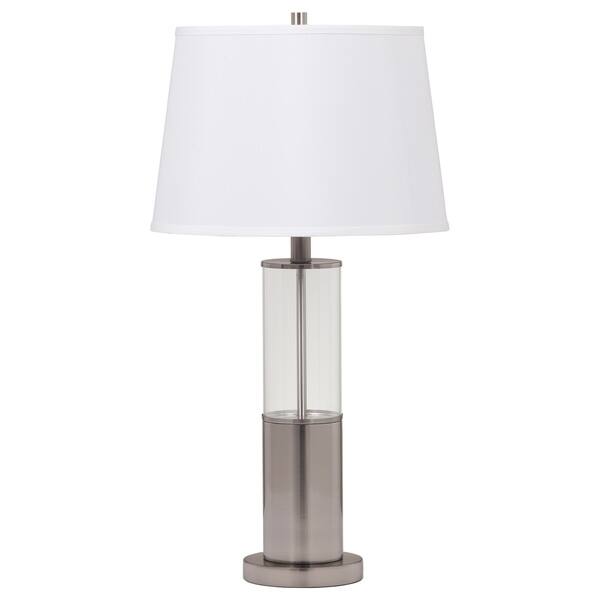 Norma Brushed Nickel 28 Inch Metal Table Lamps Set of 2 Bed Bath