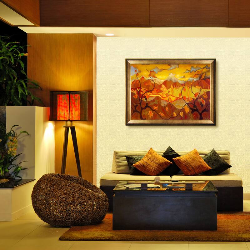 La Pastiche PaulElie Ranson 'Vines' Handpainted Framed Canvas Art