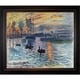 La Pastiche Claude Monet 'Impression, Sunrise' Hand-painted Framed ...
