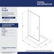 preview thumbnail 3 of 46, DreamLine Flex 32 in. D x 32 in. W x 74 3/4 in. H Pivot Shower Door and Shower Base Kit - 32" x 32"