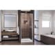preview thumbnail 9 of 45, DreamLine Flex 36 in. D x 36 in. W x 74 3/4 in. H Pivot Shower Door and Shower Base Kit - 36" x 36"