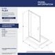 preview thumbnail 2 of 45, DreamLine Flex 36 in. D x 36 in. W x 74 3/4 in. H Pivot Shower Door and Shower Base Kit - 36" x 36"