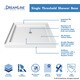 preview thumbnail 20 of 45, DreamLine Flex 36 in. D x 36 in. W x 74 3/4 in. H Pivot Shower Door and Shower Base Kit - 36" x 36"