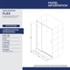 preview thumbnail 7 of 45, DreamLine Flex 36 in. D x 36 in. W x 74 3/4 in. H Pivot Shower Door and Shower Base Kit - 36" x 36"