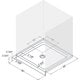 preview thumbnail 3 of 45, DreamLine Flex 36 in. D x 36 in. W x 74 3/4 in. H Pivot Shower Door and Shower Base Kit - 36" x 36"