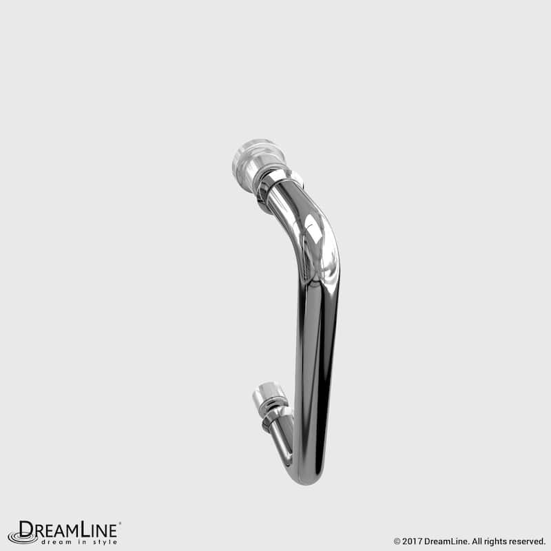 DreamLine Flex 36 in. D x 36 in. W x 74 3/4 in. H Pivot Shower Door and Shower Base Kit - 36" x 36"