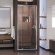 preview thumbnail 22 of 45, DreamLine Flex 36 in. D x 36 in. W x 74 3/4 in. H Pivot Shower Door and Shower Base Kit - 36" x 36" Black
