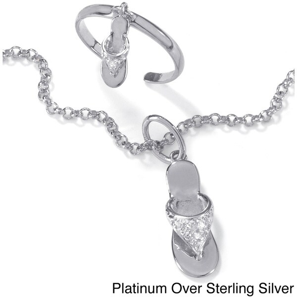 anklet and toe ring set