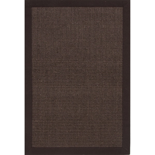 Handmade Abstract Pattern Brown/ Grey Sisal Area Rug (2 x 3