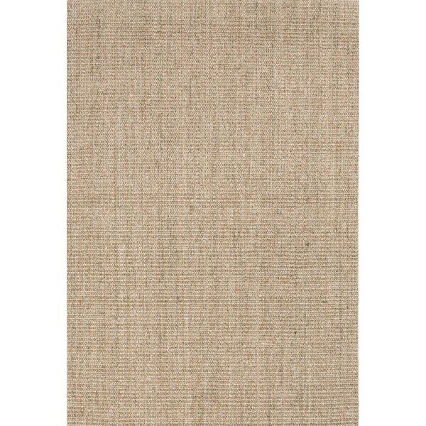 Handmade Abstract Pattern Natural/ Grey Sisal Area Rug (5' x 8
