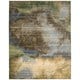 preview thumbnail 9 of 24, Nourison Rhapsody RH016 Area Rug 7'9" x 9'9" - Blue