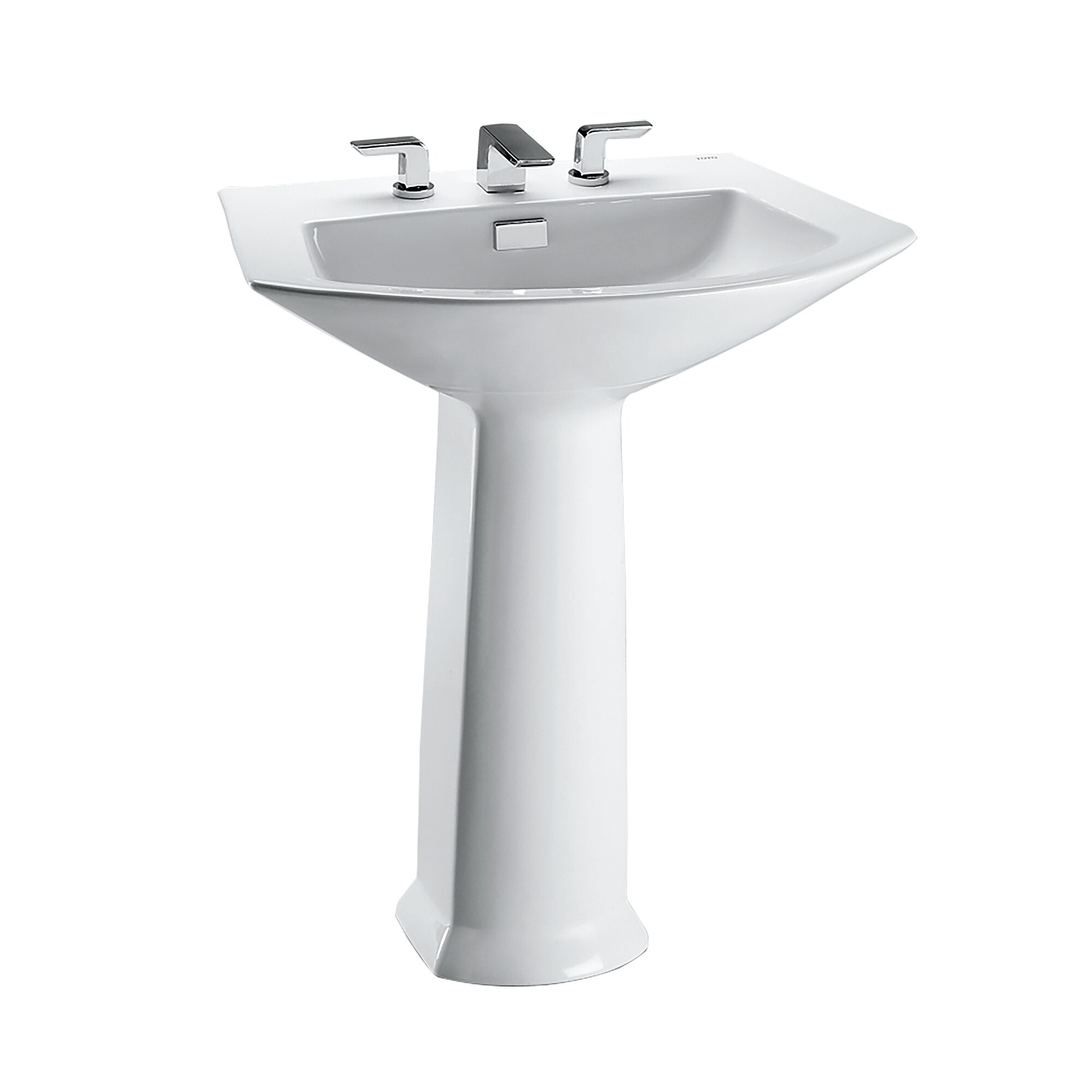 Toto Soire 25 1 8 X 18 7 8 Arched Front Rectangular Pedestal Bathroom Sink
