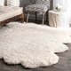 preview thumbnail 2 of 8, Nuloom Handmade Faux Sheepskin Octo Pelt Natural S - 6' x 7'