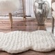 preview thumbnail 3 of 9, Nuloom Handmade Faux Sheepskin Shag Rug - 2' x 4'5"