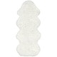 preview thumbnail 4 of 9, Nuloom Handmade Faux Sheepskin Shag Rug - 2' x 4'5"