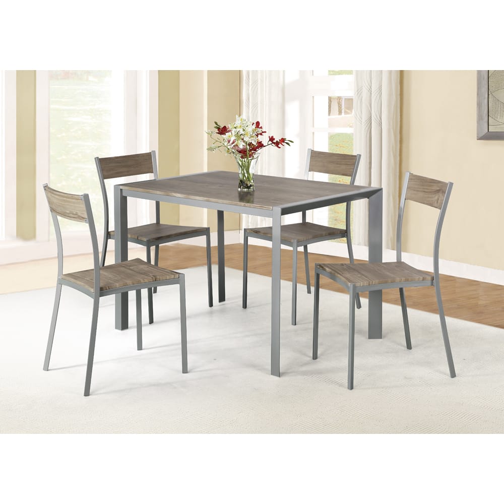 Ash Brown 5-piece Dining Set